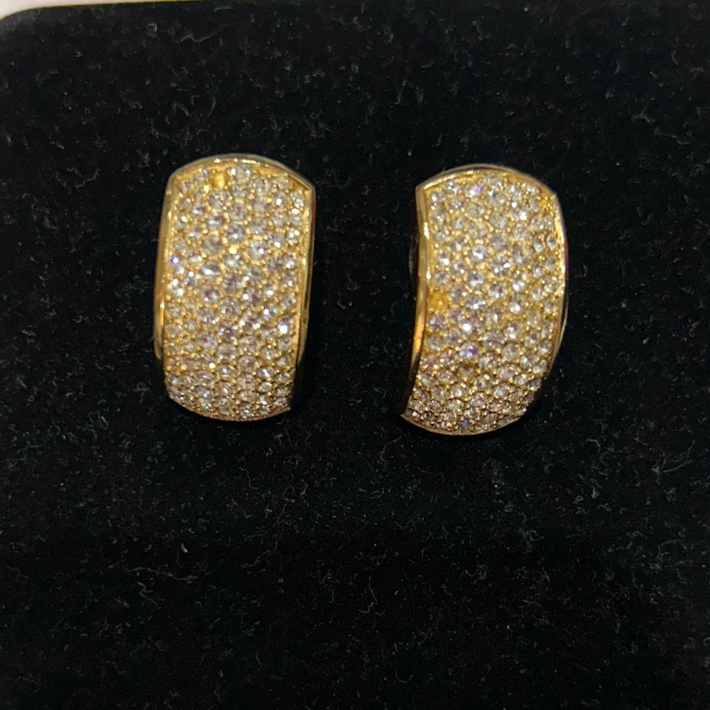 Dior Gold and Silver Sparkling Earrings